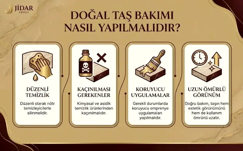 doğal taş bakımı nasıl yapılmalıdır
