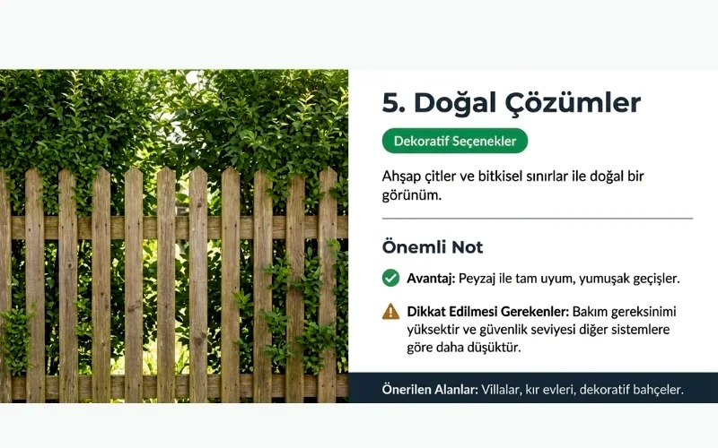 Bahçe Önünü Nasıl Kapatabilirim? 9 Doğal Çözümler