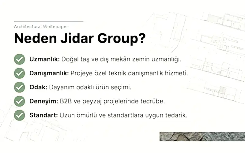Bahçe Yer Döşeme Taşları Nasıl Seçilir? 12 Neden Jidar Group?