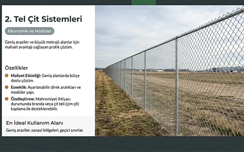 Bahçe Önünü Nasıl Kapatabilirim? 6 Tel Çit Sistemleri